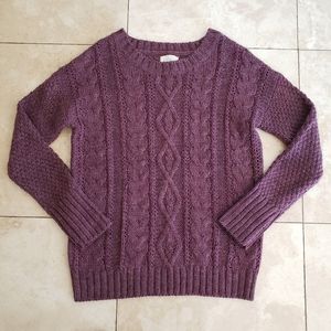 between me and you  Cable Knit Sweater